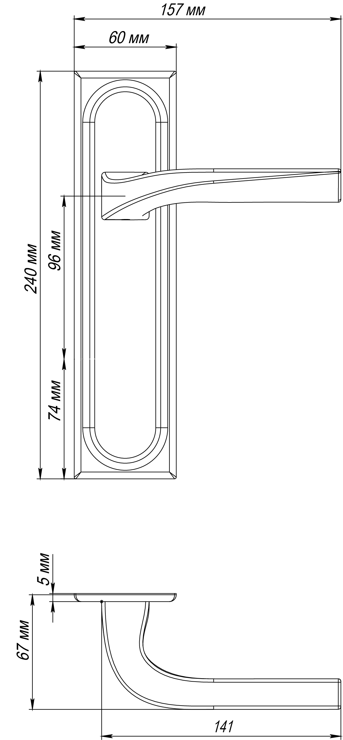 Ручка дверная WD CONCERT HALL PLS WF на планке, цвет Зимняя стужа/Winter Frost фото фурнитура Оренбург