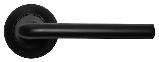 КОЛОННА, ручка дверная MH-03 BL, цвет - черный фото купить в Оренбурге
