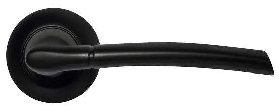 ПИЗА, ручка дверная MH-06 BL, цвет - черный фото купить в Оренбурге
