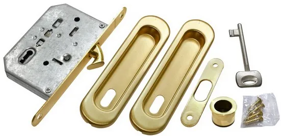 MHS150 L SG, комплект для раздвижных дверей, цвет - мат.золото фото купить Оренбург