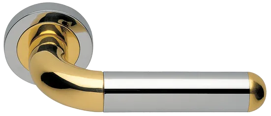 GAVANA R2 COT, ручка дверная, цвет - глянцевый хром/золото фото купить Оренбург