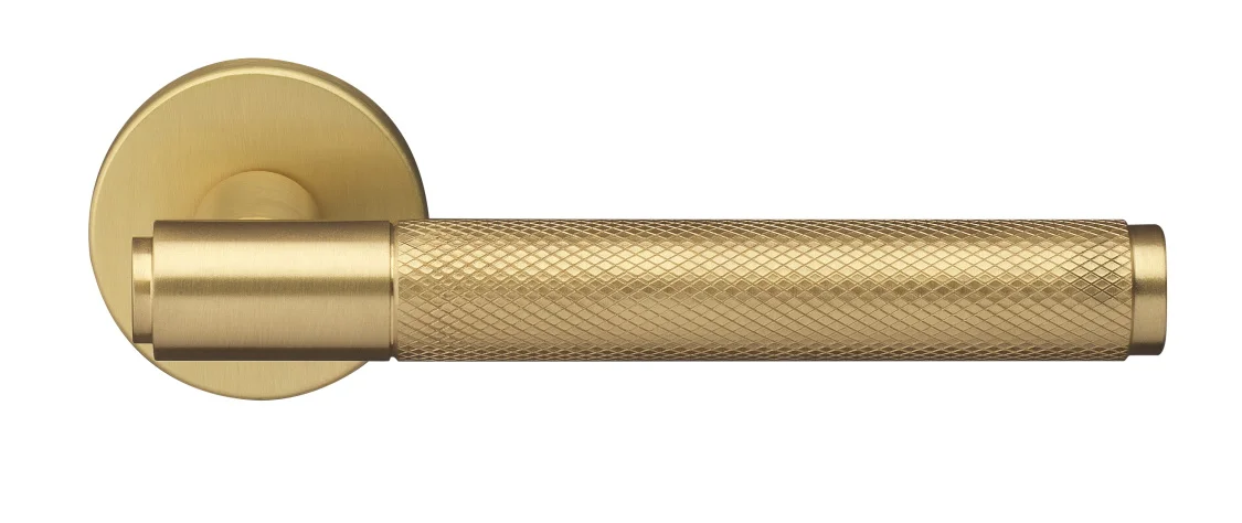 BRIDGE R6 OSA, ручка дверная с усиленной розеткой, цвет -  матовое золото фото купить Оренбург