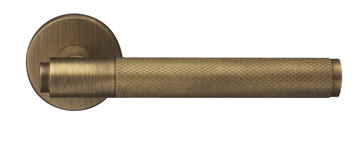 BRIDGE R6 BGO, ручка дверная с усиленной розеткой, цвет -  матовая бронза фото купить Оренбург