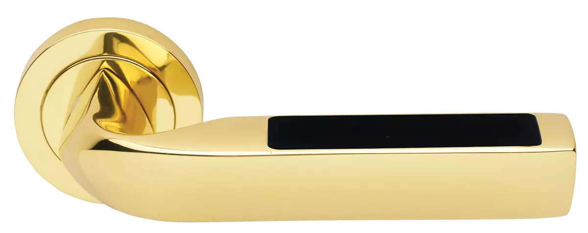 MATRIX-2 R2 OTL/NERO, ручка дверная, цвет -  золото/черный фото купить Оренбург