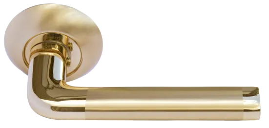 КОЛОННА, ручка дверная MH-03 SG/GP, цвет - мат.золото/золото фото купить Оренбург