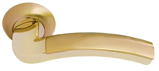 ПАЛАЦЦО, ручка дверная MH-02 SG/GP, цвет - мат.золото/золото фото купить Оренбург
