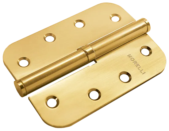 MSD-C 100X70X2.5 SG L, петля стальная скругленная левая без коронки, цвет - мат.золото фото купить Оренбург