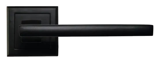 PANTS, ручка дверная на квадратной накладке MH-35 BL-S, цвет - черный фото купить в Оренбурге
