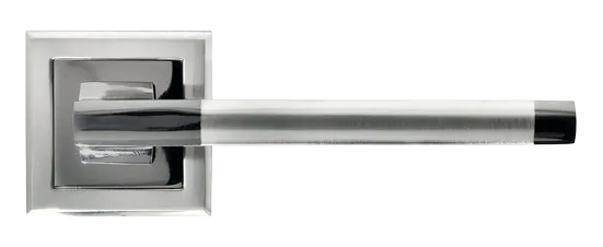 PANTS, ручка дверная MH-35 SN/BN-S, на квадратной накладке, цвет - бел. никель/черн. никель фото купить в Оренбурге