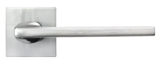 KAFFEE, ручка дверная на квадратной накладке MH-50-S6 SC, цвет - матовый хром фото купить в Оренбурге