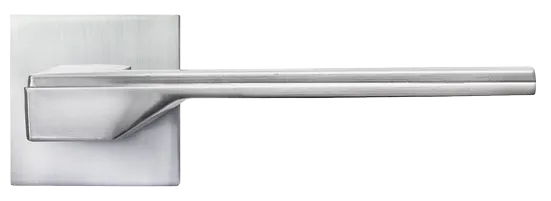 PIERRES, ручка дверная на квадратной накладке MH-49-S6 SC, цвет - матовый хром фото купить в Оренбурге