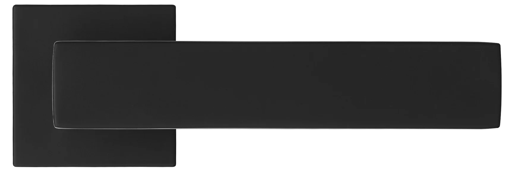 MIRA, ручка дверная на квадратной розетке MH-54-S6 BL, цвет - черный фото купить в Оренбурге
