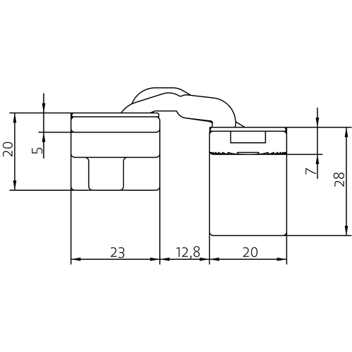 HH-19 B, скрытая петля, цвет - черный фото morelli Оренбург