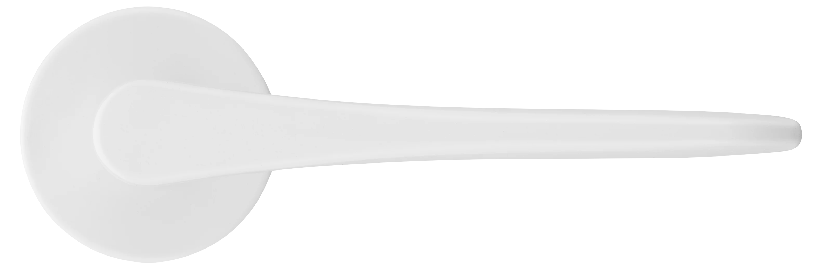 AULA R5 BIA, ручка дверная на розетке 7мм, цвет -  белый фото купить в Оренбурге