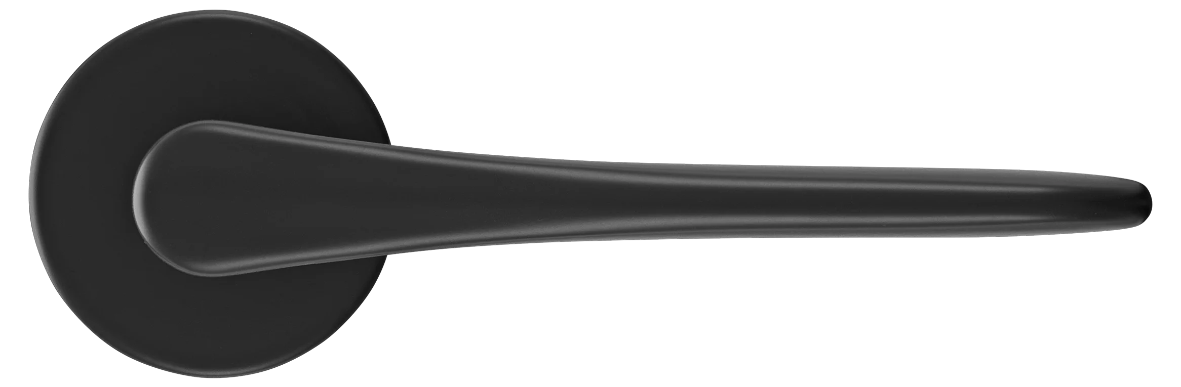 AULA R5 NERO, ручка дверная на розетке 7мм, цвет -  черный фото купить в Оренбурге