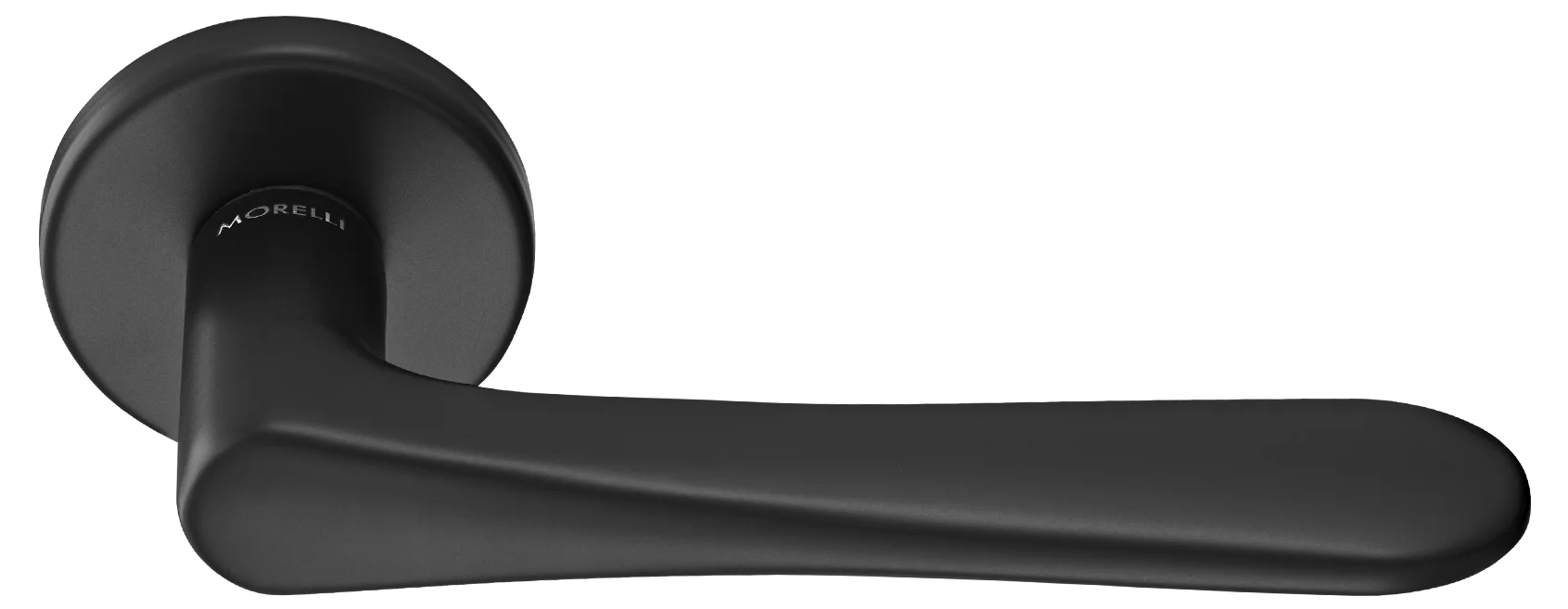 AULA R5 NERO, ручка дверная на розетке 7мм, цвет -  черный фото купить Оренбург