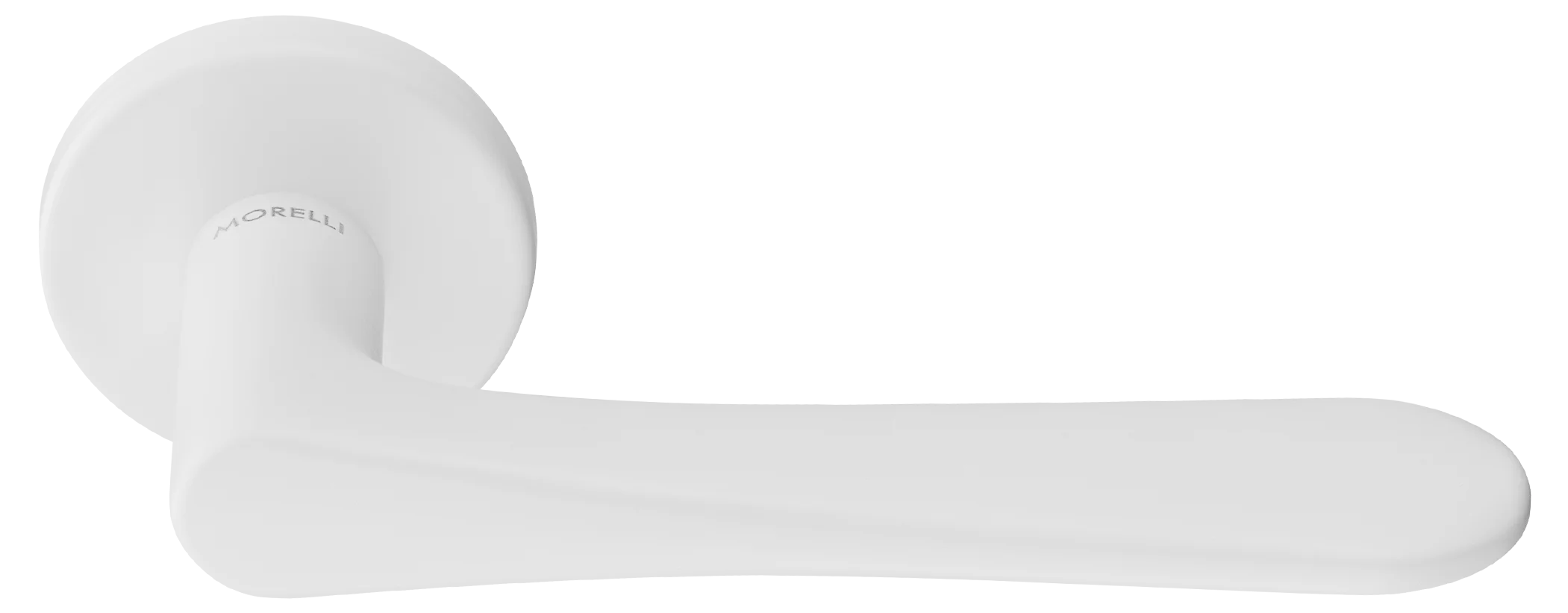 AULA R5 BIA, ручка дверная на розетке 7мм, цвет -  белый фото купить Оренбург