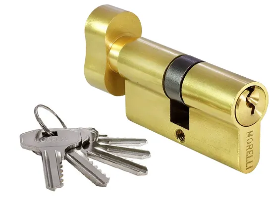 60CK PG, ключевой цилиндр с заверткой (60 мм), цвет - золото фото купить Оренбург