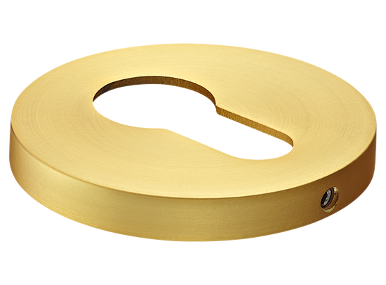 Накладка на ключевой цилиндр, на круглой розетке 6 мм, MH-KH-R6 MSG,  цвет - мат. сатинированное золото фото купить Оренбург