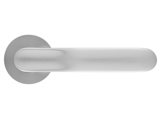 GARAK ручка дверная на круглой розетке 6 мм, MH-59-R6 MSC, цвет - мат. сатинированный хром фото купить в Оренбурге