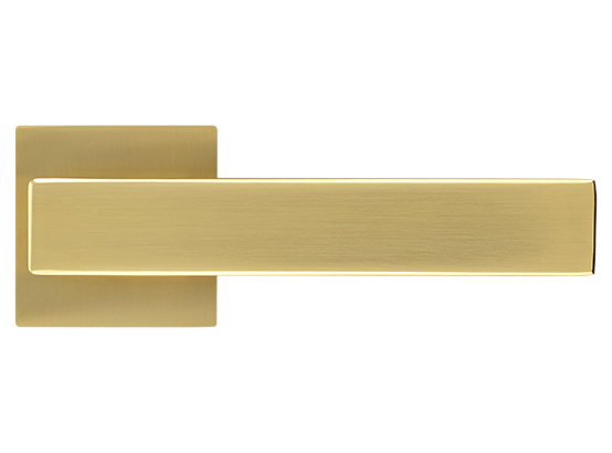 LOT ручка дверная на квадратной розетке 6 мм MH-56-S6 MSG, цвет - мат.сатинированное золото фото купить в Оренбурге
